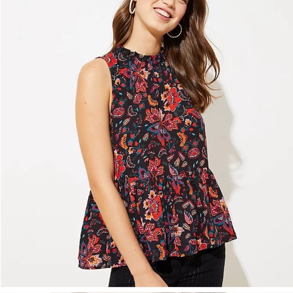 LOFT Tops - LOFT | Bloom Peplum Shell